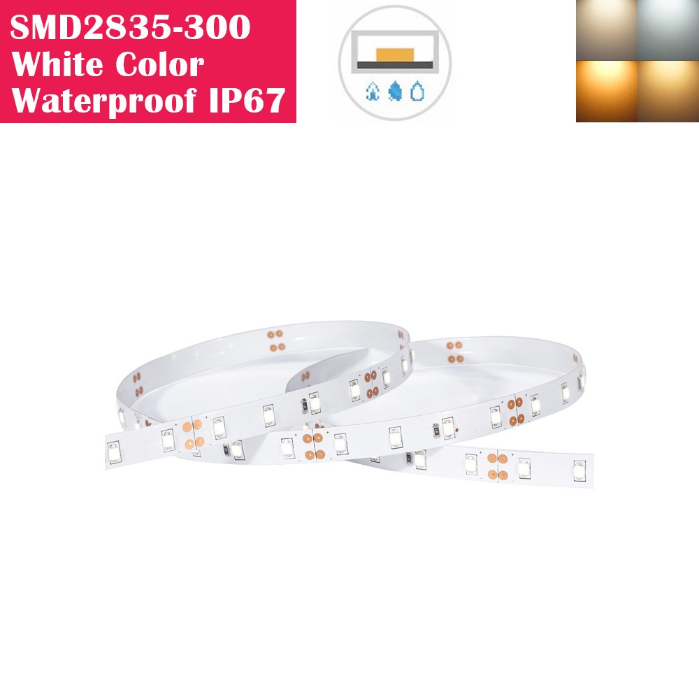 5 Meters SMD2835 (0.2W) Waterproof IP67 300LEDs Flexible LED Strip Lights